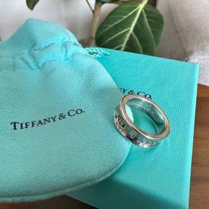 Tiffany & Co. Concave Silver 1837 Ring Medium